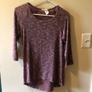 Purple knit top